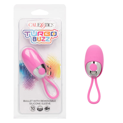 Turbo Buzz Bullet With Removable Silicone Sleeve - Pink SE0043052