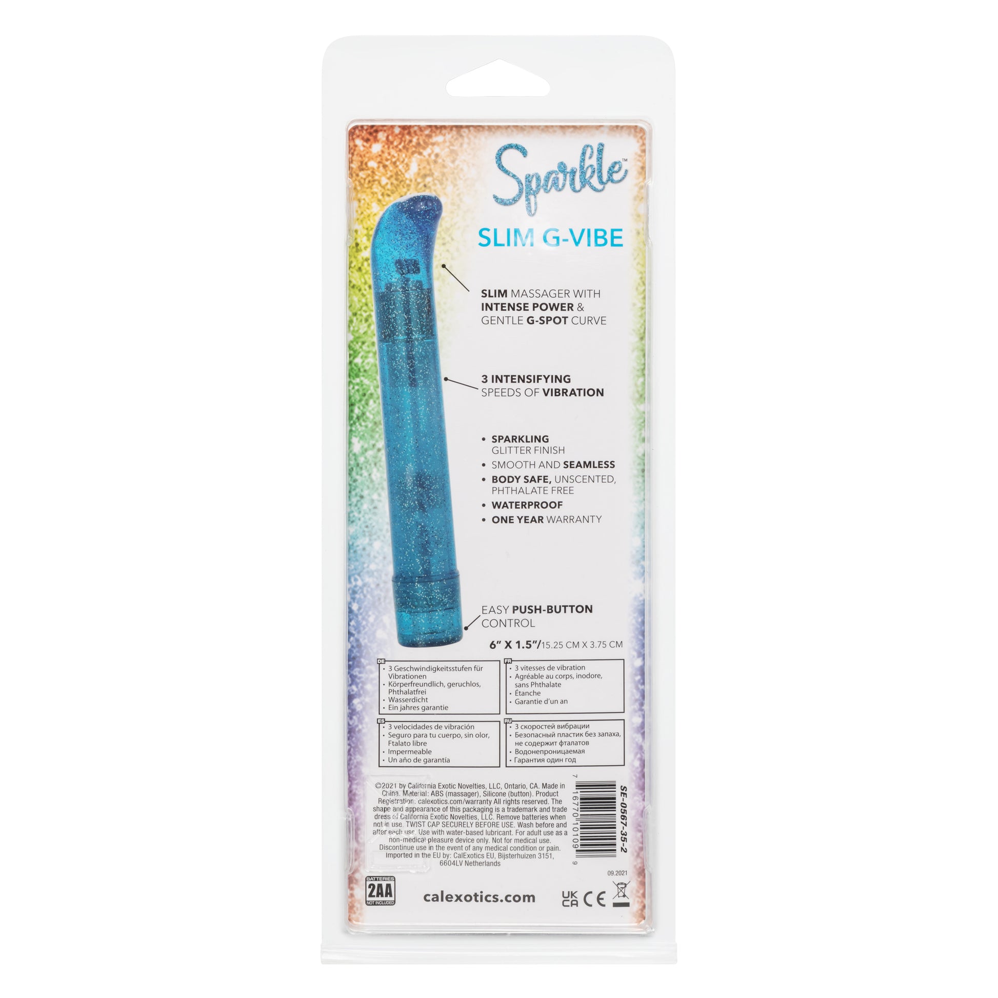 Sparkle Slim G-Vibe - Blue SE0567352