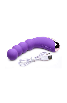 Silicone Beaded Vibrator - Violet CN-04-0727-40