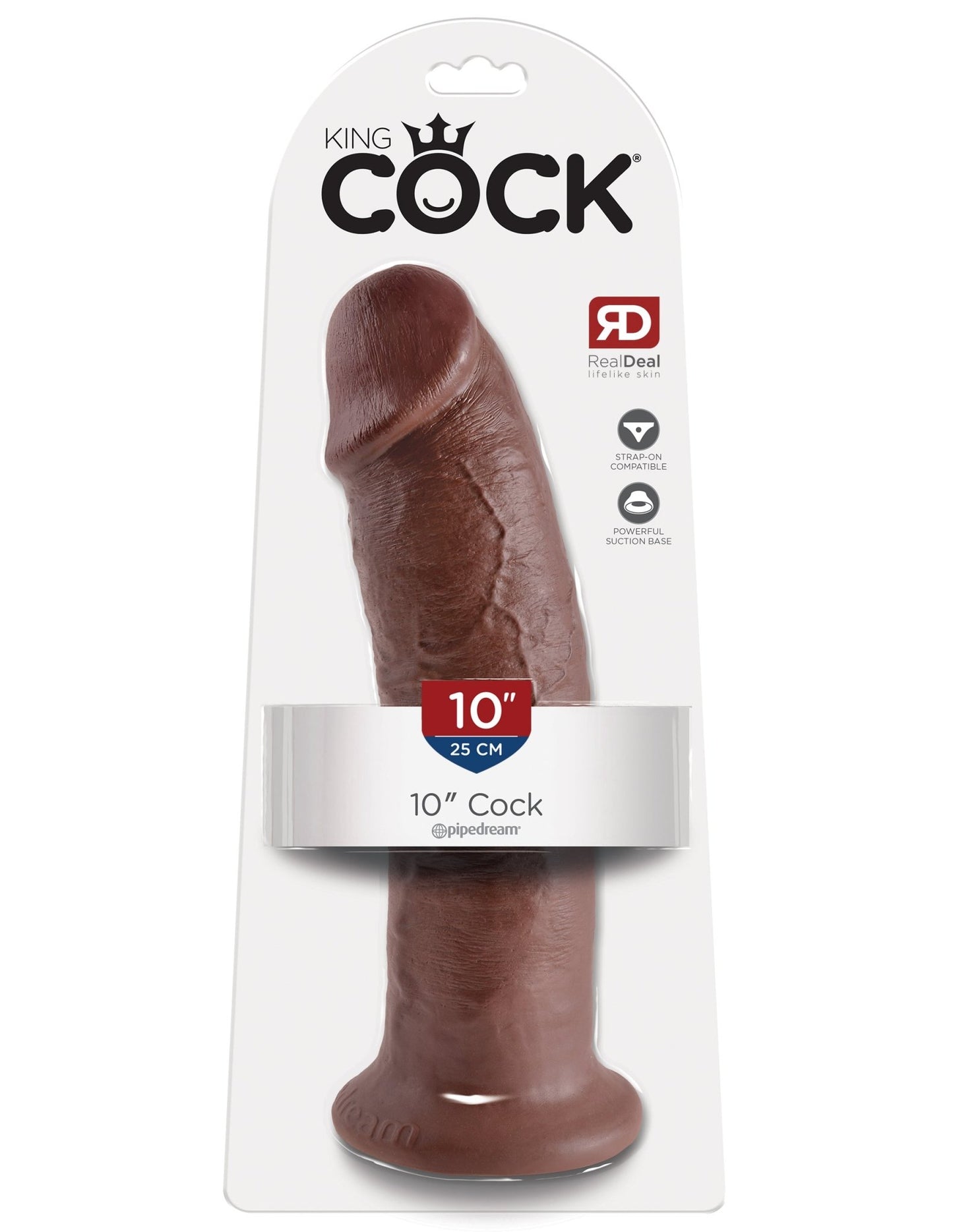 King Cock 10-Inch Cock Brown PD5505-29