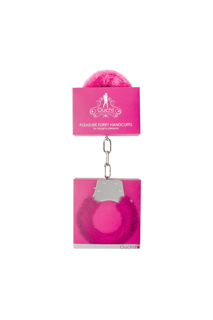 Pleasure Furry Handcuffs - Pink OU-OU004PNK