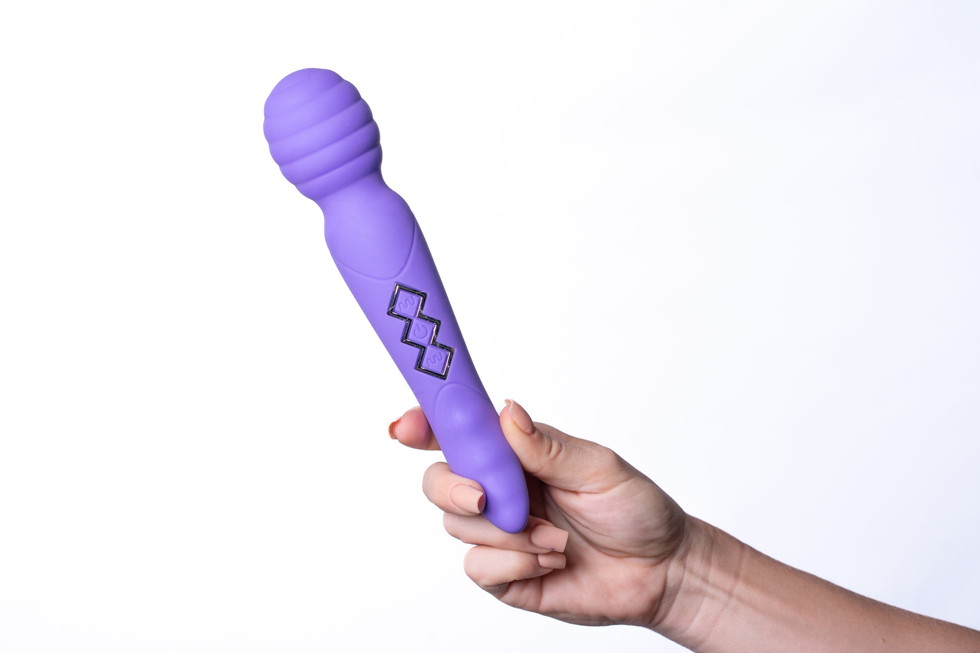 Zoe Twisty Dual Vibrating Pleasure Wand - Purple MTAV-302