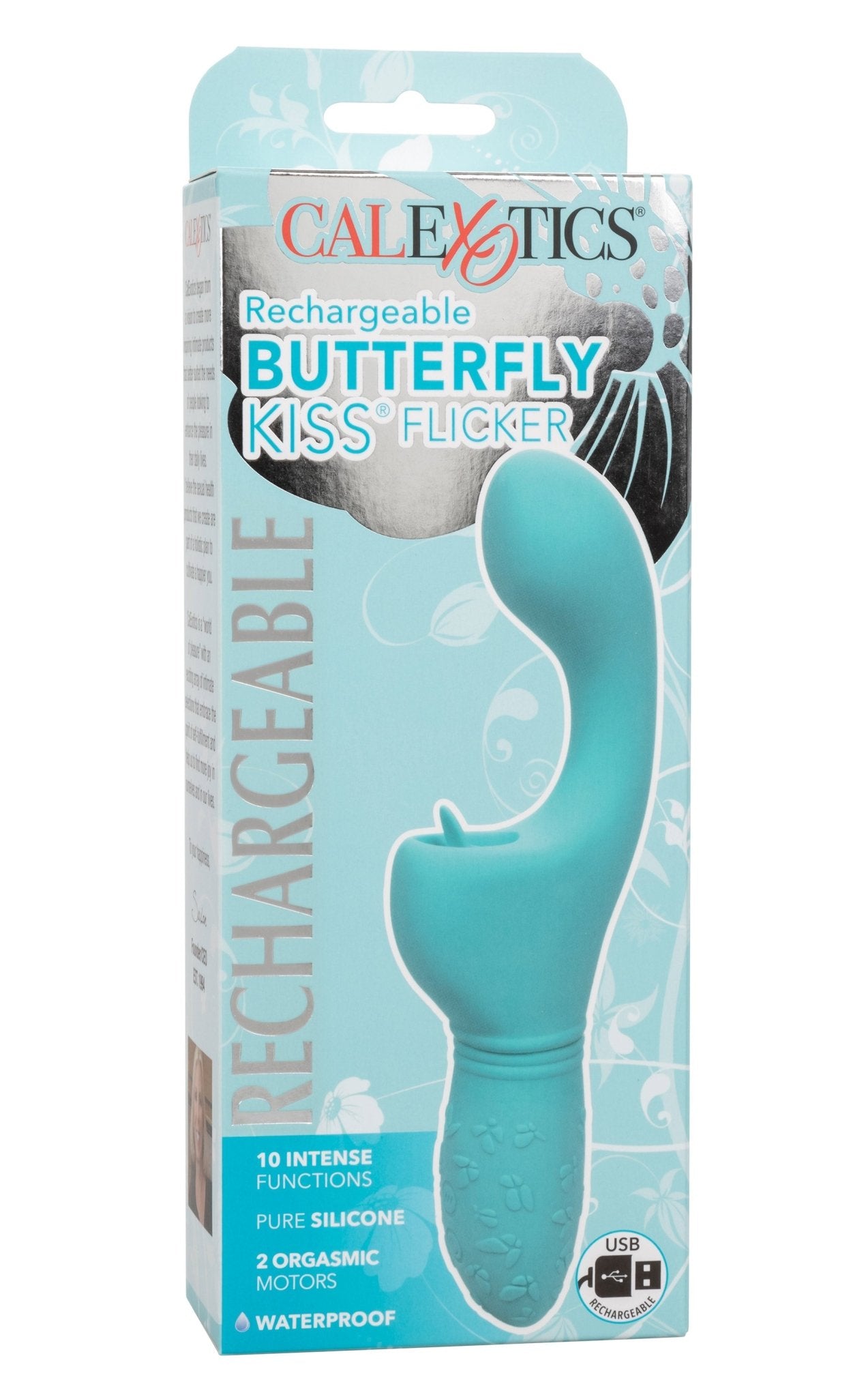 Rechargeable Butterfly Kiss Flicker - Blue SE0783303