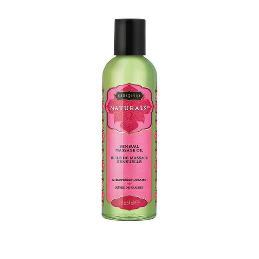 Naturals Massage Oil - Strawberry Dreams - 2 Fl Oz (59 ml) KS10282