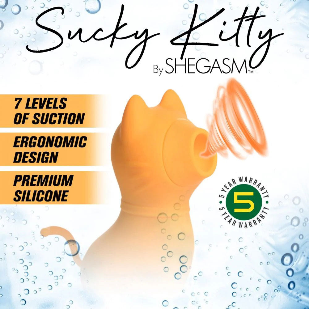 Sucky Kitty 7x Clitoral Stimulator - Orange INM-AG960-ORG