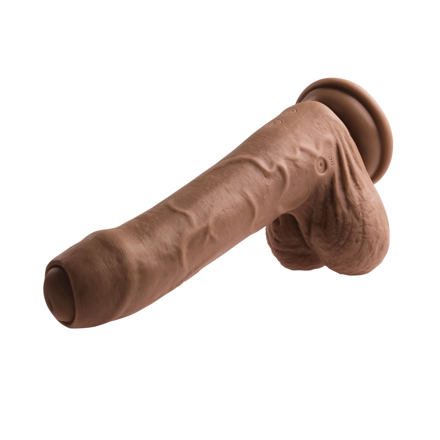 Peek a Boo Vibrating Dildo - Dark EN-RD-2789-2