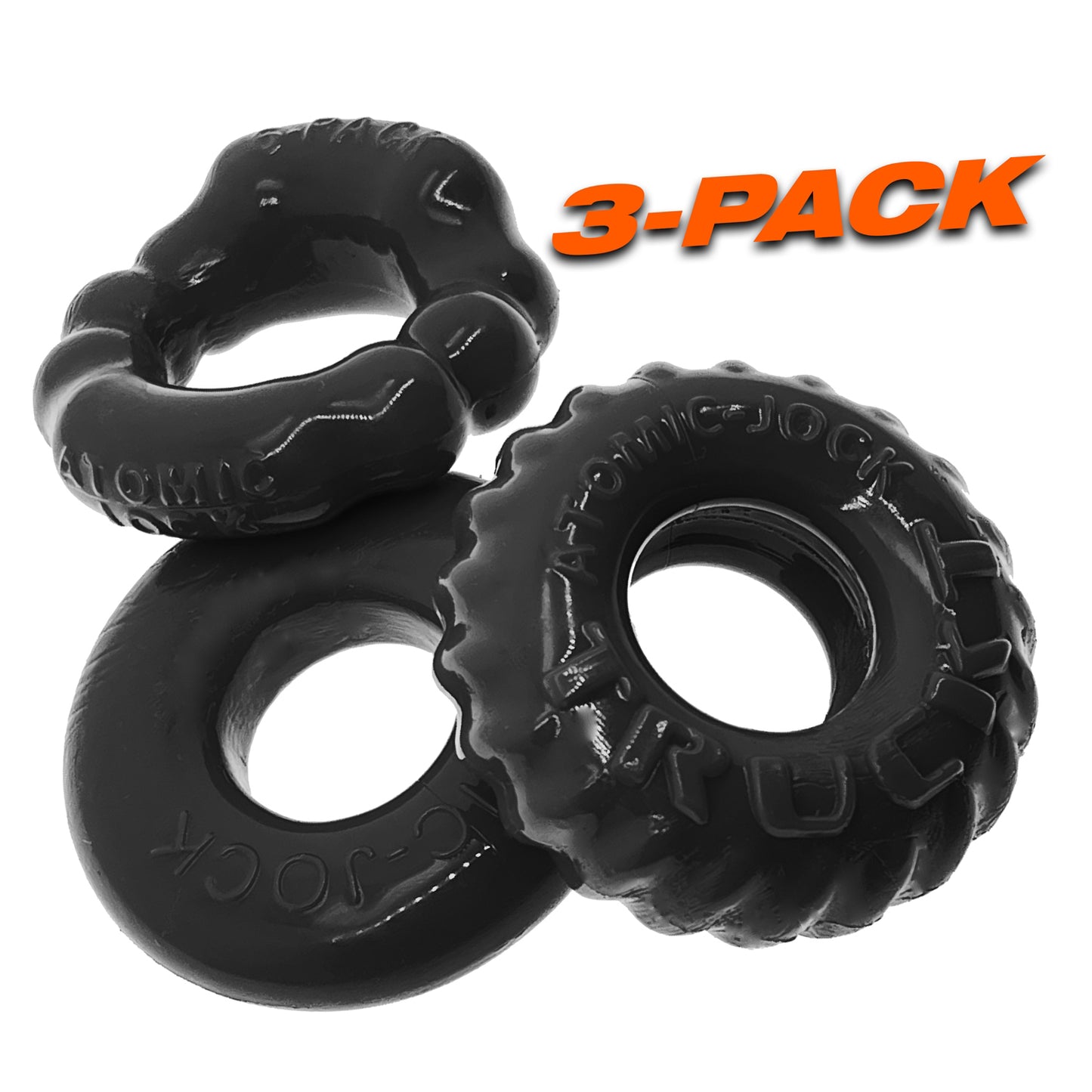 Bonemaker 3-Pack Boner Rings - Black OX-3061-BLK