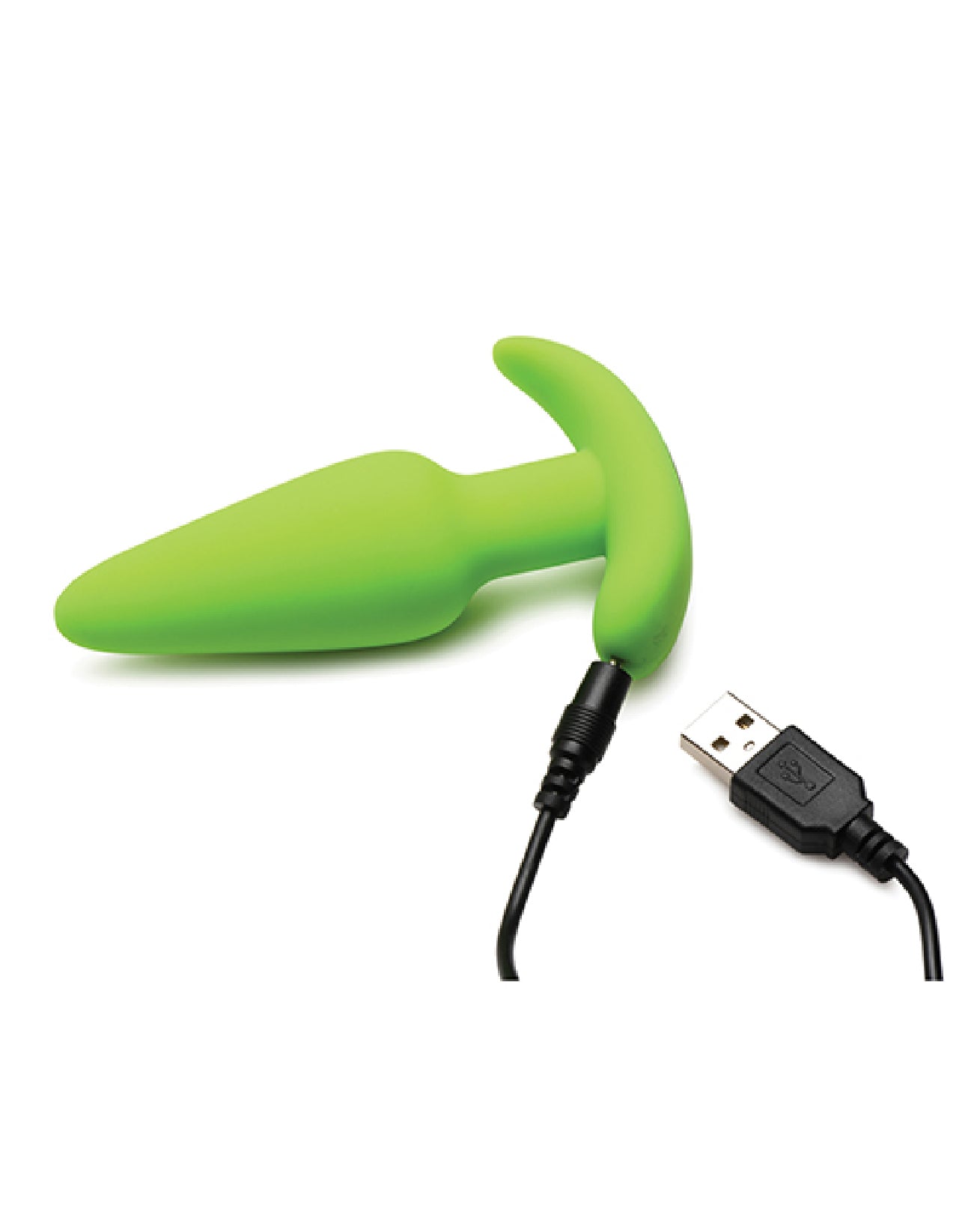 Glow in the Dark Butt Plug With Remote - Green BNG-AH459