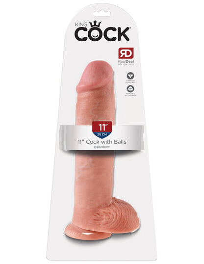 King Cock 11-Inch Cock With Balls - Flesh PD5510-21