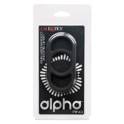 Alpha Liquid Silicone Commander Ring - Black SE1492212