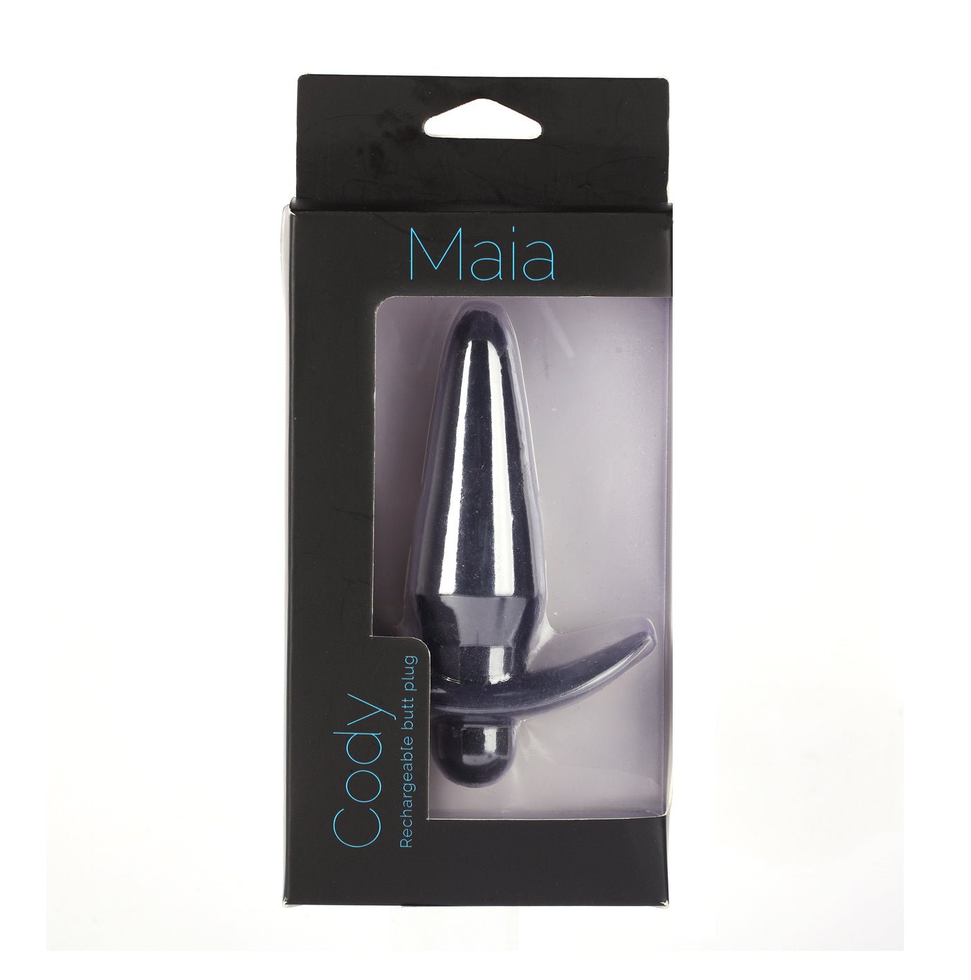 Cody Silicone Vibrating Anal Plug - Black MTMA334