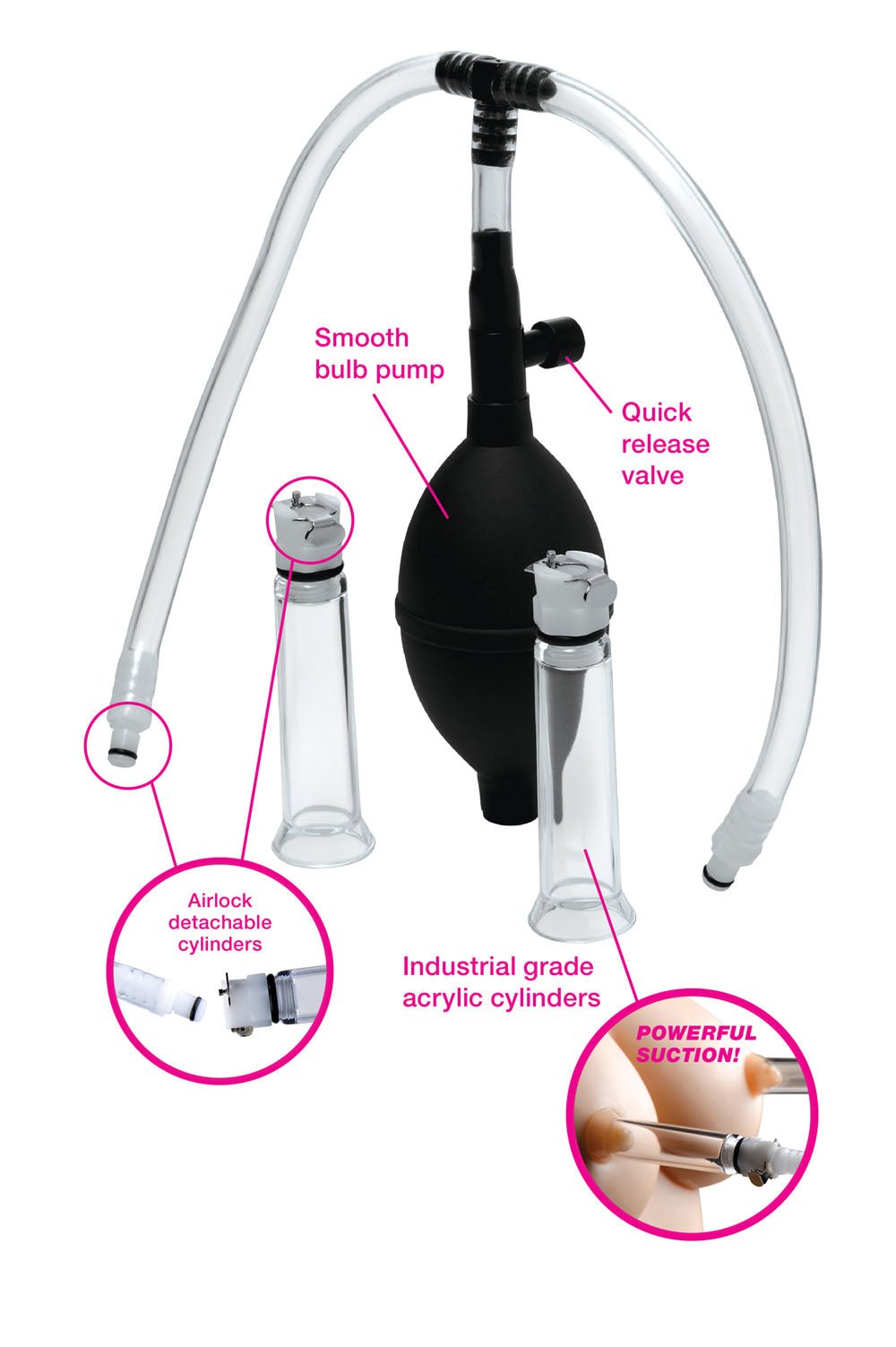 Nipple Pumping System With Detachable Cylinders SM-AE531