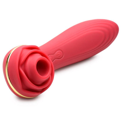 Bloomgasm Passion Petals 10x Suction Rose Vibrator - Red INM-AG924