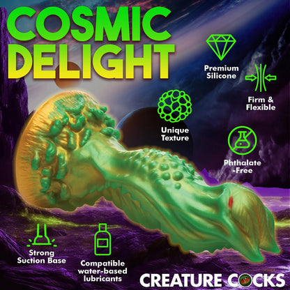 Nebula Alien Silicone Dildo - Green CC-AH268