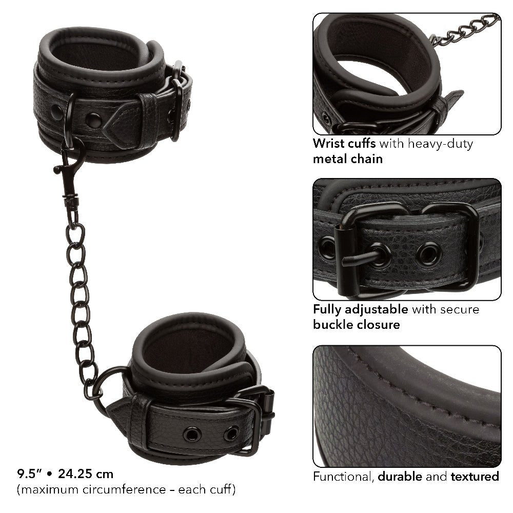 Nocturnal Collection Wrist Cuffs - Black SE2678153