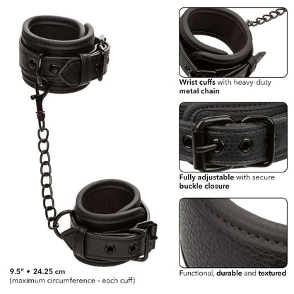 Nocturnal Collection Wrist Cuffs - Black SE2678153