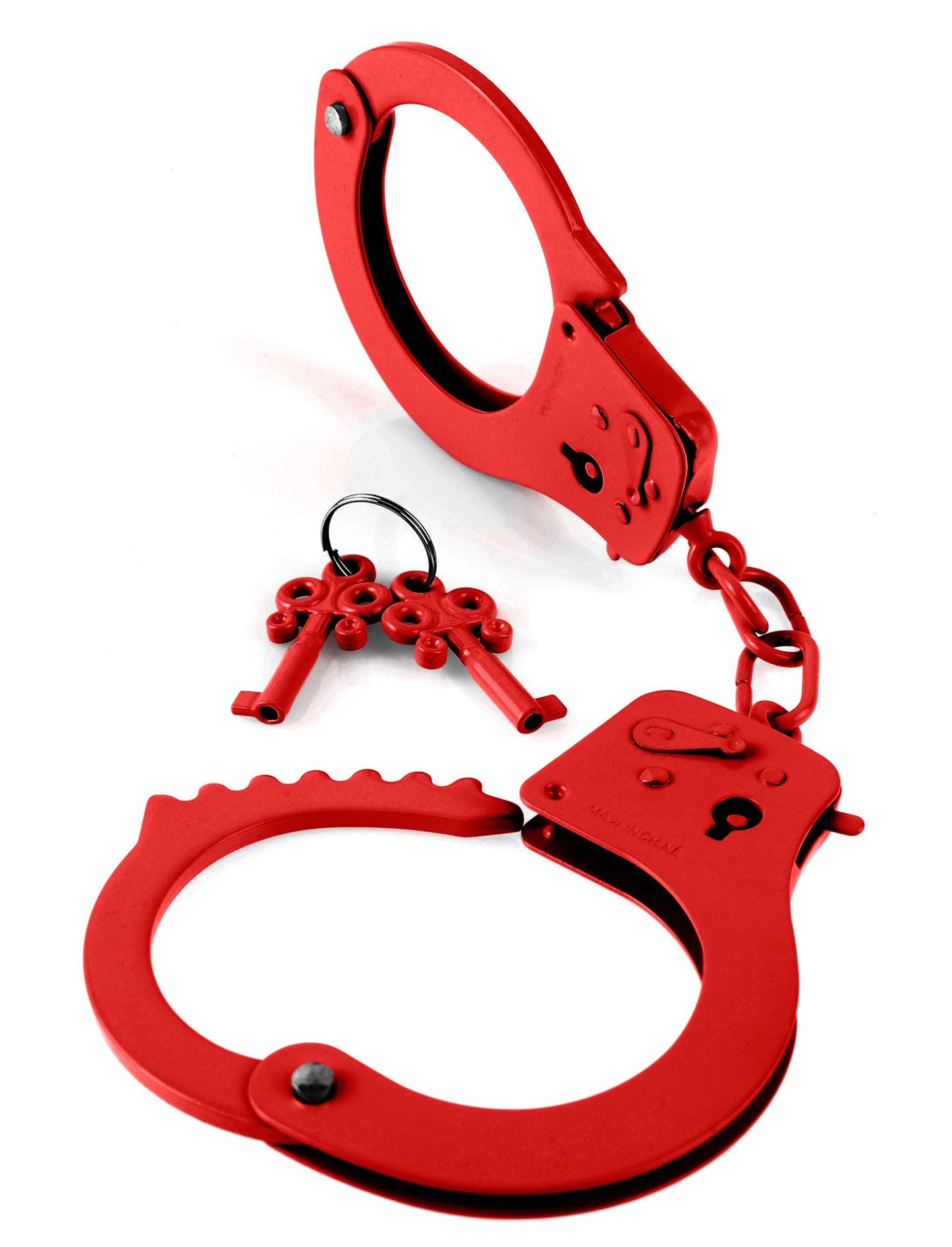 Fetish Fantasy Series Metal Handcuffs - Red PD3801-15