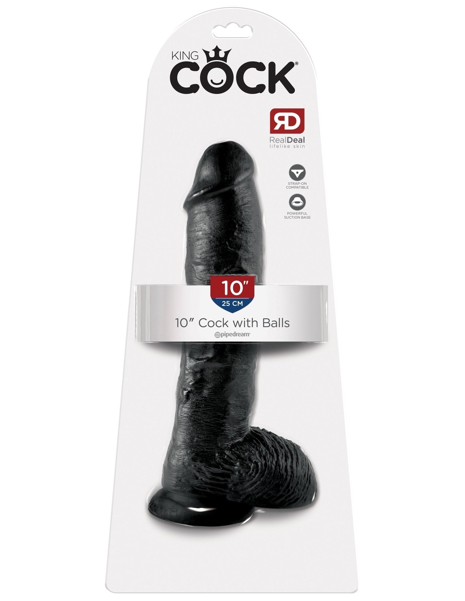 King Cock 10-Inch Cock With Balls - Black PD5509-23