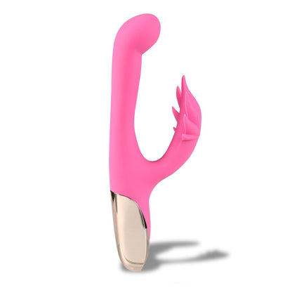 Maui 420 Series - Dual Motor G-Spot Pot Leaf - Rechargeable Vibrator - Pink MTMA2001LF