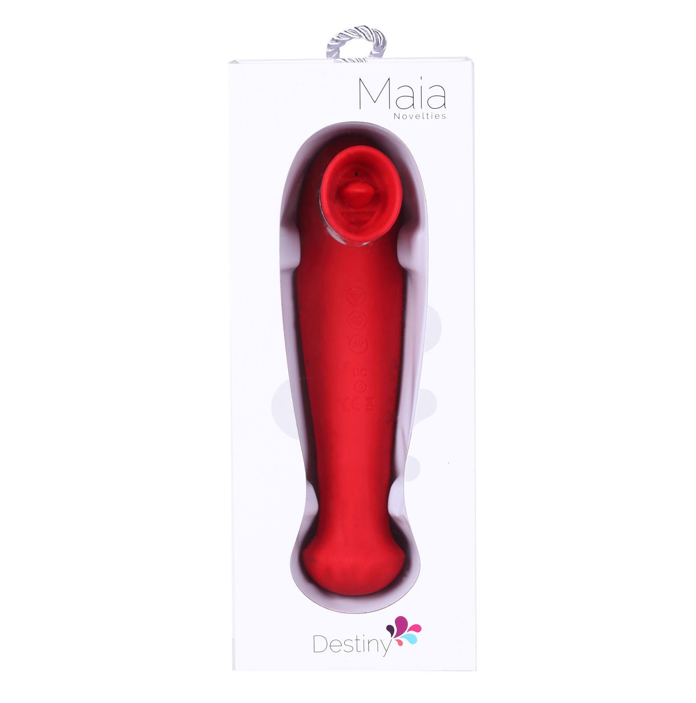 Destiny 15-Function Rechargeable Vibrating - Suction Wand - Cherry Red MTMA2006-R2