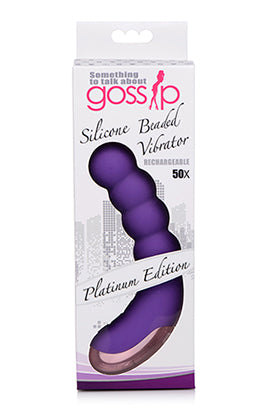 Silicone Beaded Vibrator - Violet CN-04-0727-40