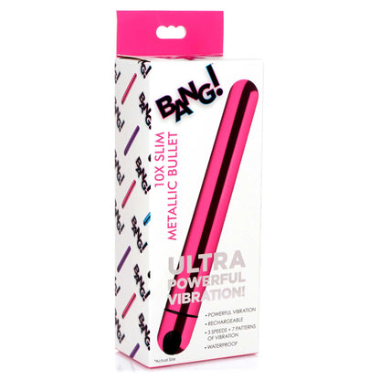 10x Slim Metallic Bullet - Pink BNG-AG764-PNK