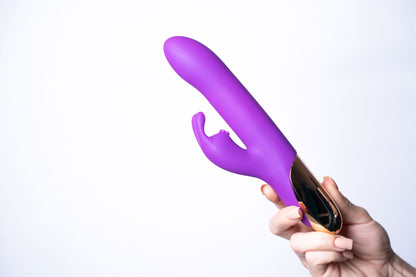 Karlin USB Rechargeable 10-Function Rabbit Vibrator - Purple MTJM-18103