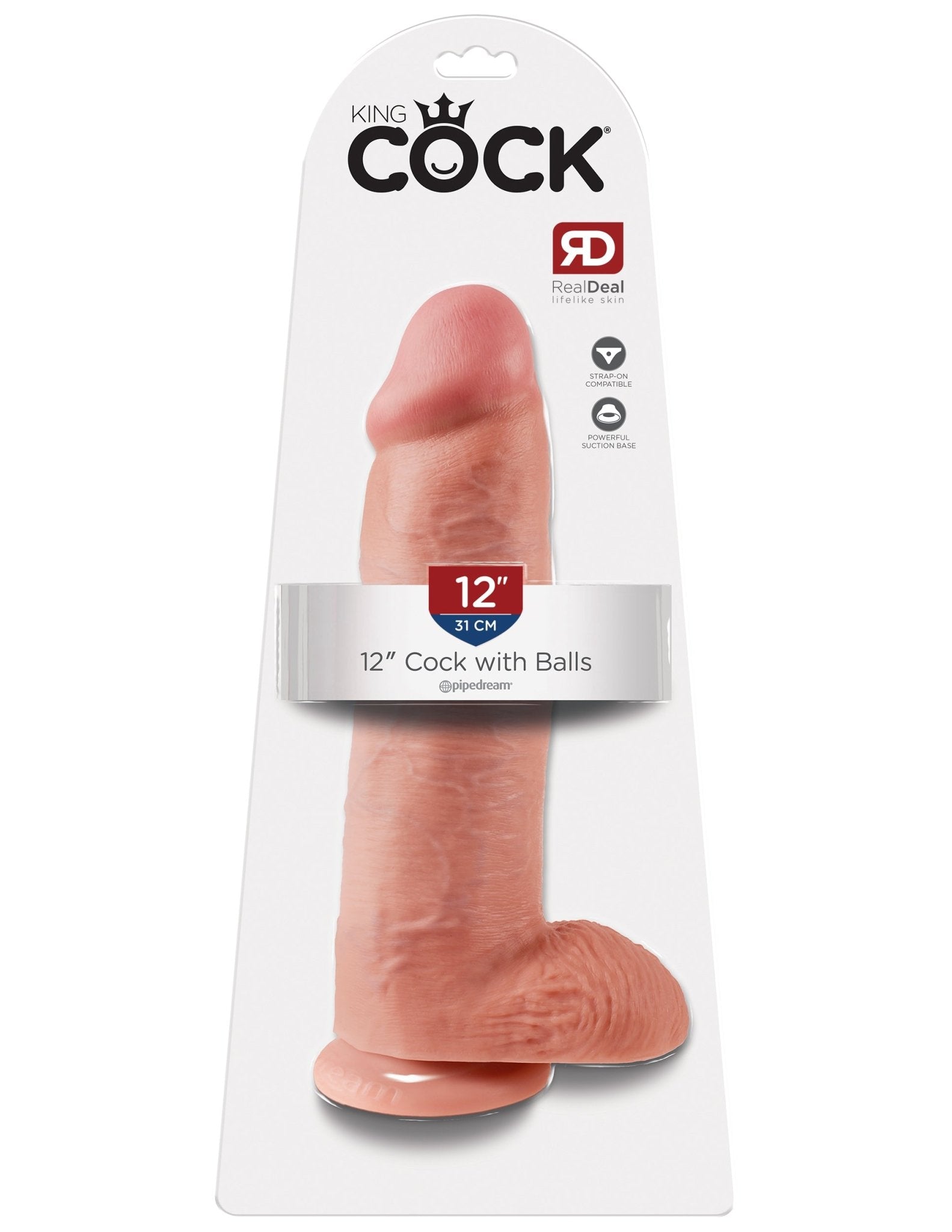 King Cock 12 Inch Cock With Balls - Flesh PD5511-21