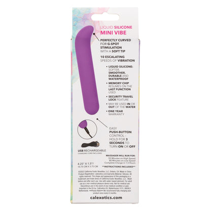 Bliss Liquid Silicone Mini G Vibe - Purple SE0569103