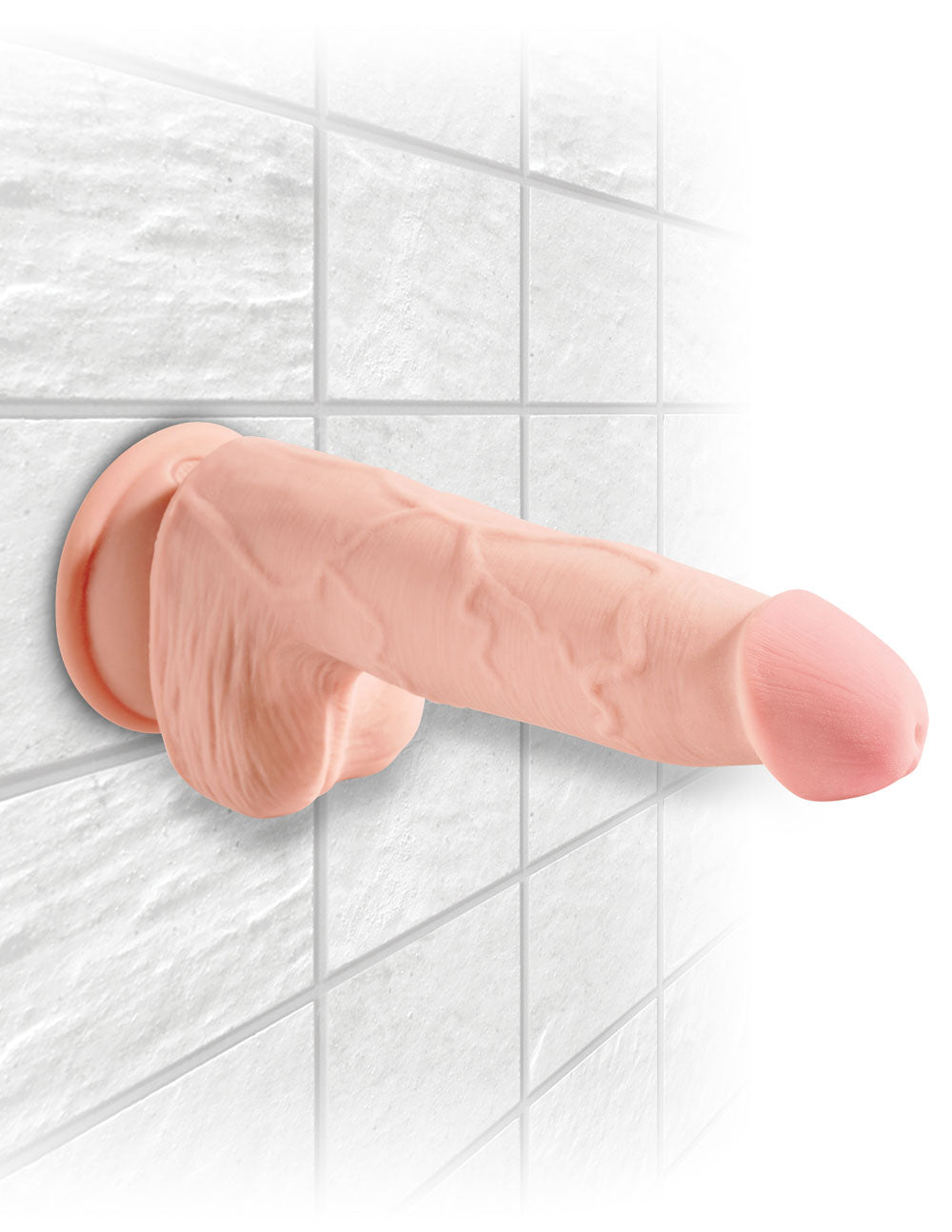 King Cock Plus Triple Density 5 Inch Cock With Balls - Flesh PD5726-21