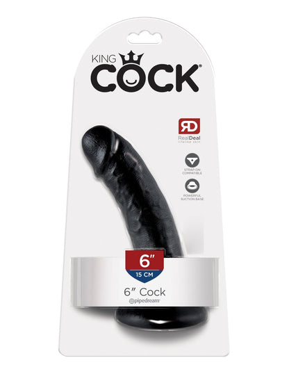 King Cock 6-Ich Cock - Black PD5501-23