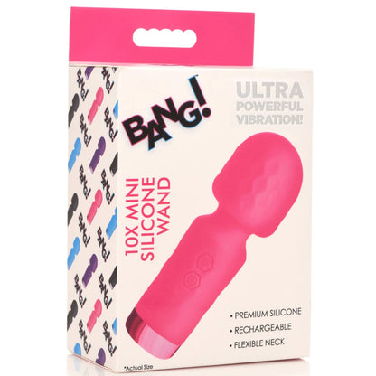 10x Mini Silicone Wand - Pink BNG-AH205-PNK