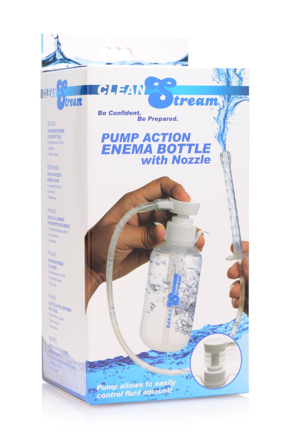 Pump Action Enema Bottle With Nozzle CS-AF535